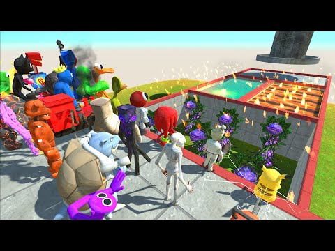 Creepy Monster Go Through X5 Trap - Animal Revolt Battle Simulator