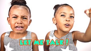 MY TWIN SISTER WON&#39;T LET ME TALK!