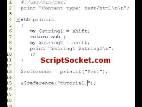 Perl Tutorial 86 - Closures: Initialize Subroutine with Data