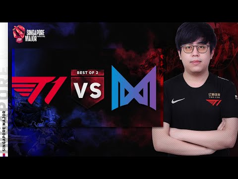 T1 vs Nigma Game 1 (BO2) | One Esports Singapore Major Wildcard