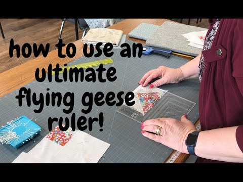 How to use the Creative Grids Ultimate Flying Geese Ruler