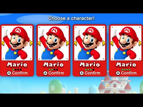 New Super Mario Bros. U Deluxe – 4-Player CHAOS! (Full Co-Op Game)