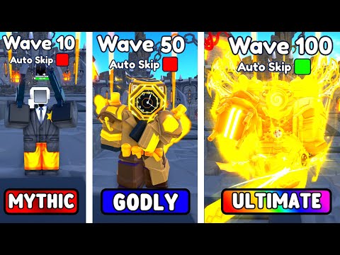 EVERY YELLOW UNIT VS ENDLESS MODE (Toilet Tower Defense)