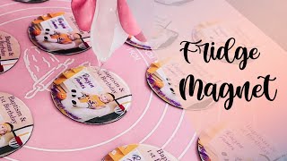 Epoxy Resin Art for Beginners | Photo magnets for fridge | DIY Baptism Souvenirs