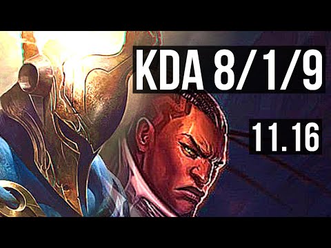 PANTHEON vs LUCIAN (MID) | 8/1/9, 600+ games, Godlike | EUW Grandmaster | v11.16