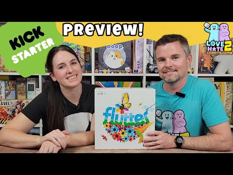 Preview of Flutter - Tile Laying Goodness! On #Kickstarter Now! @PhaseShiftGames #boardgames