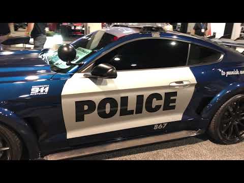 Sema Show 2018 : Ford Mustang as police car