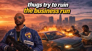 Goons try to ruin the business run