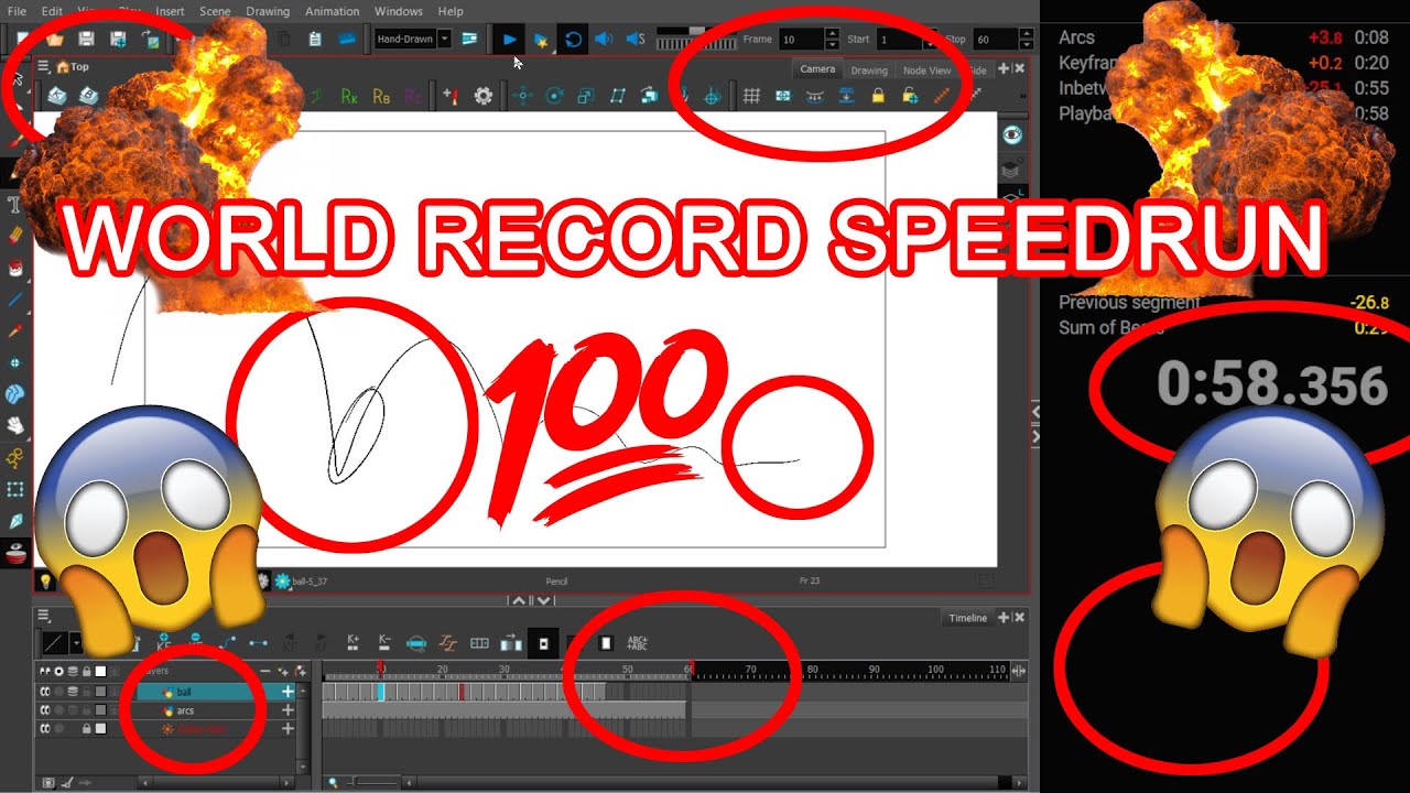 Bouncing Ball Tutorial Speedrun Any% in 0:58 [World Record]
