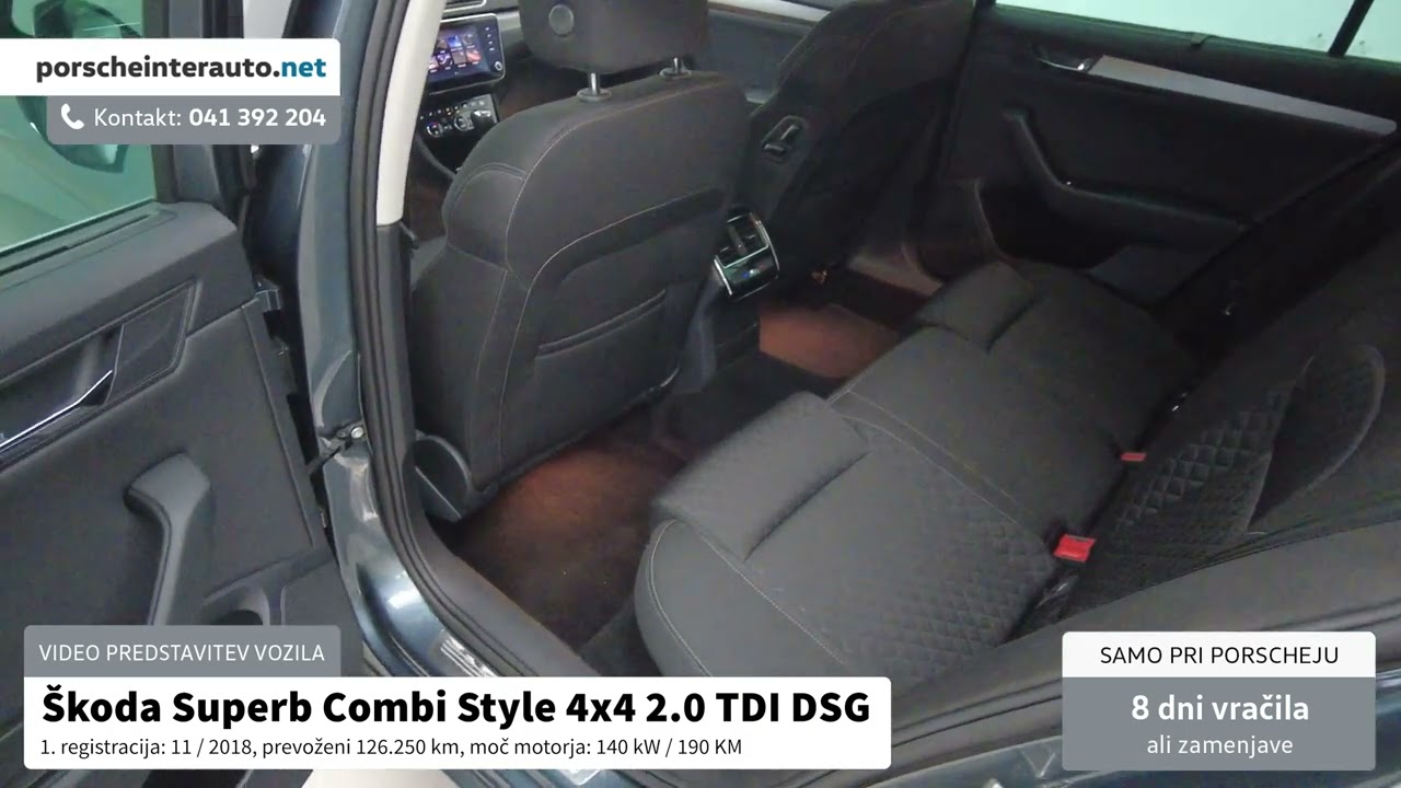Škoda Superb 2.0 TDI Style Combi DSG 4X4