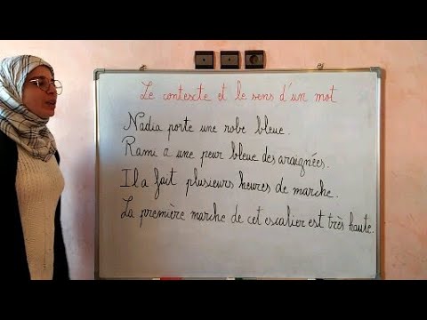 Le contexte et le sens d'un mot فهم الكلمة من السياق