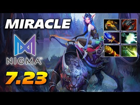 Miracle Mirana Hard Carry - Dota 2 Pro Gameplay 7.23 Patch