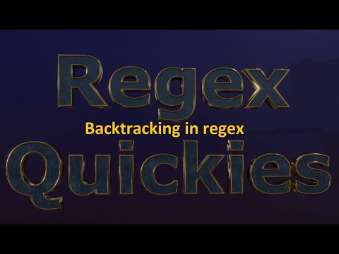 Backtracking in regular expressions