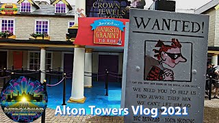 Alton Towers 2021 Vlog - DAY 1 - New Gangsta Granny Ride and Retro Squad Rides!