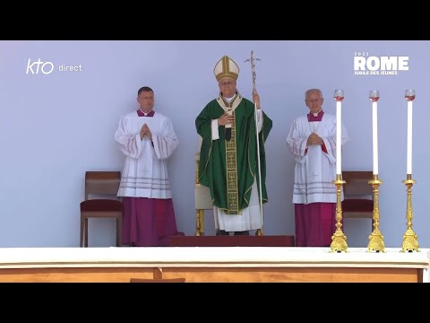 #Jubilé des jeunes : messe présidée par le Pape à Tor Vergata || Dimanche 3 août 2025