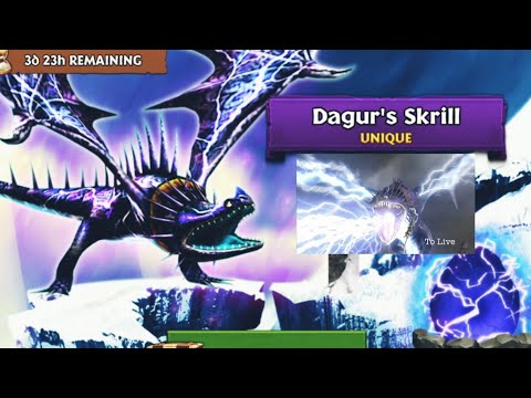DAGUR'S SKRILL Titan Mode Max Level 175 | Unique Skrill | Dragons: Rise of Berk