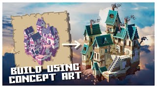 How to turn Concept Art into EPIC Minecraft Builds [World Download]