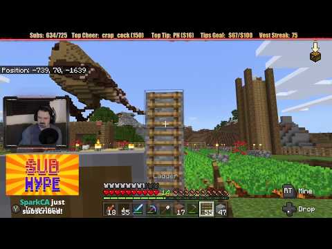 Minecraft "Chill Stream" May 11, 2020 pt2 - An Elevated Nether Wart Farm
