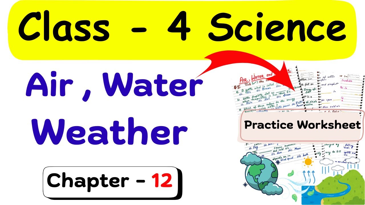 Air Water & Weather Class 4 | Class 4 Science Worksheet | Class 4 Science Syllabus | Class 4th