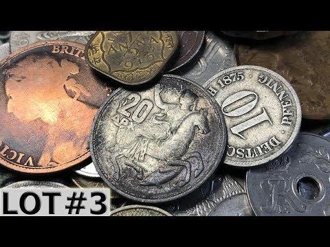 GREAT Silver & Old Copper World Coin Finds in Half Pound Search - Lot #3