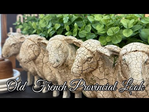 Thrift Store Finds get a OLD World Look Makeovers /French Provincial /Cottage/Old Farmhouse