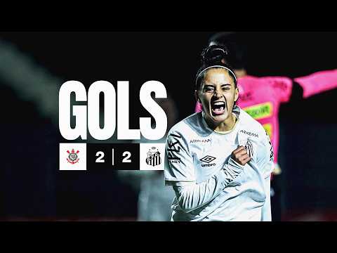 Gols e lances de Corinthians x Santos