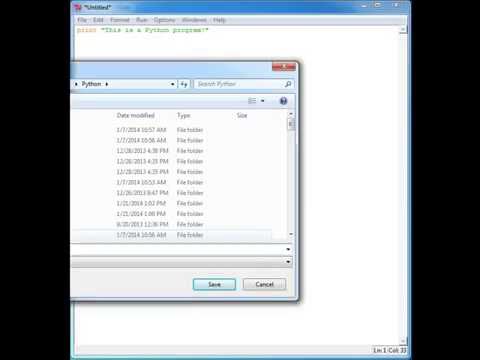 Learning Python Lesson 3 Your First Program