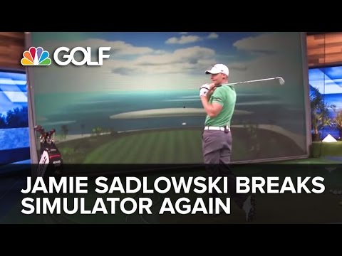 Jamie Sadlowski Breaks Golf Channel Simulator Again | Golf Channel