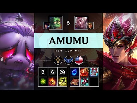 Amumu Support vs Rakan - NA Diamond Patch 25.18