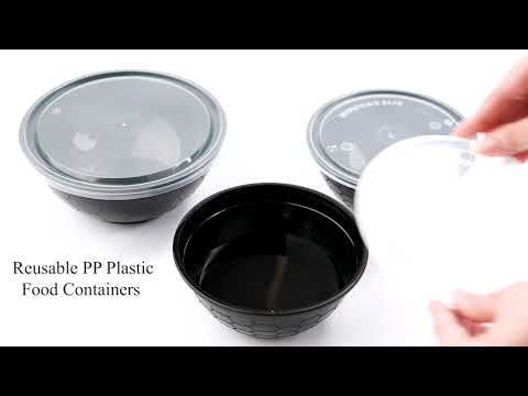 Bowl 650ml Recyclable Dishwasher Safe Plastic Food Container for On-the-Go Salad Bowl