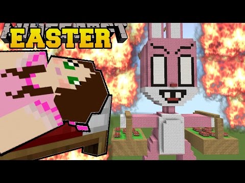 Minecraft: BURNING EASTER (EASTER BUNNY & EASTER EGGS!!) Mini-Game