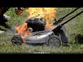 Nitrous Backfire On A Push Mower NICE EXPLOSION