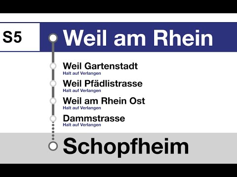 SBB GmbH Ansagen » S5 Weil am Rhein — Steinen — Schopfheim (Mo-Fr) (2023) | SLBahnen