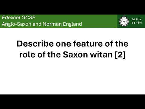 Describe one feature of the role of the Witan [2]