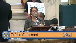 SNAP Changes: Public Comment at Philadelphia City Council