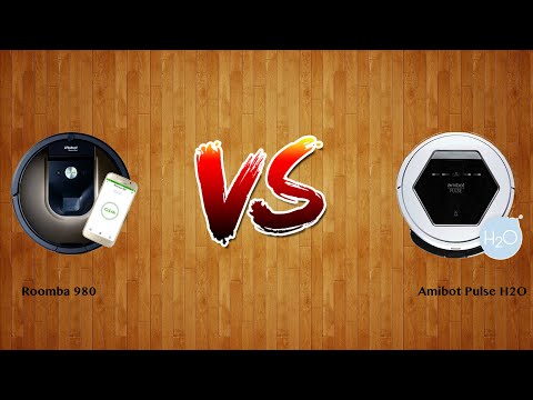 Roomba 980 vs Amibot Pulse H2O   -  Robot Vacuum Comparison