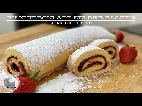 Biskuitroulade selber backen - die richtige Technik und das beste Rezept!