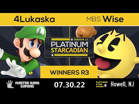 Platinum Starcadian S15 - MBS | Wise (Pacman) Vs. 4Lukaska (Luigi) - WR3