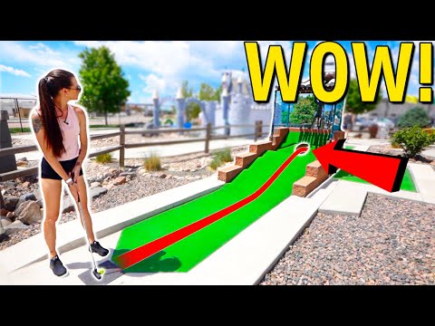 We Have Never Seen A Mini Golf Course Do This! - Epic Holes In One!