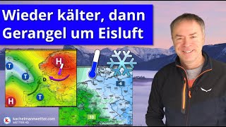 Recht kalte Hochdruckrandlage - dann Spannung mit Gerangel um eisige Ostluft & etwas milderer Luft