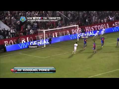 Gol de Ponce Newell's 1 Tigre 1 Fecha 16 Torneo Final 2014