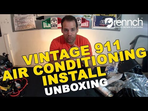 Vintage Porsche 911 Air Conditioning Install - Unboxing Classic Retrofit Electrocooler - DIY