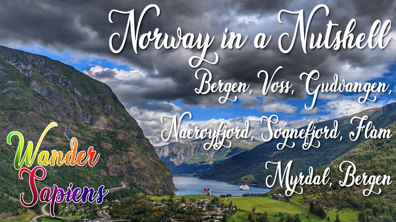Norway in a Nutshell using Public Transportation, Bergen, Voss, Gudvangen, Nærøyfjord, Flåm, Myrdal!