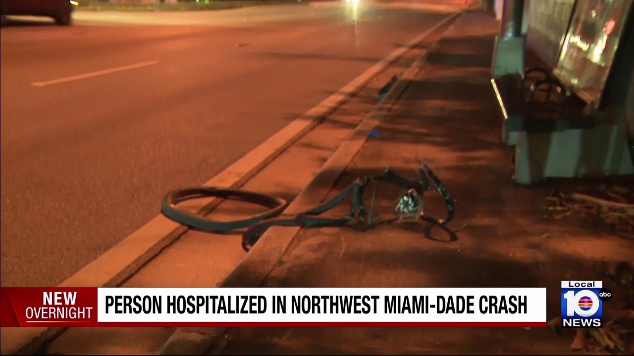 Bicyclist struck by car in northwest Miami-Dade