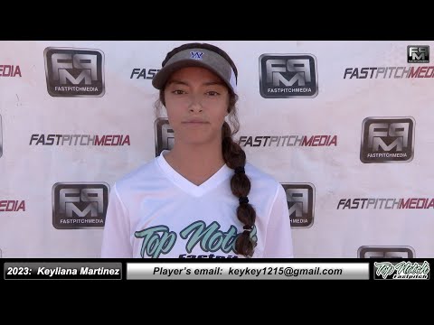 2023 Keyliana Keykey Martinez  Pitcher & Middle Infielder Softball Skills Video Top Notch Fastpitch