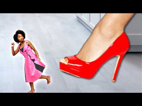 GIANT SHOE vs Small Shasha! - Shiloh and Shasha - Onyx Kids