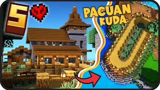 Download lagu PULAU BARU untuk KANDANG KUDA dan TREK PACUAN KUDA ! - MINECRAFT SURVIVAL HARDCORE EPS 5 mp3