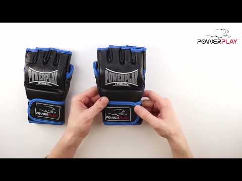 Перчатки для ММА смешанных единоборств рукопашного боя черные PowerPlay 3058 размер L - фото 2 - id-p2477401309