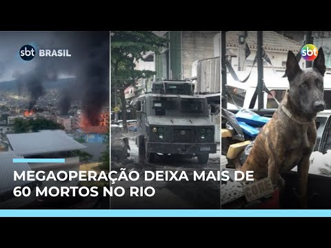 Massive operation in Rio against gang leaves more than 60 dead and 81 arrested | #SBTBrasil