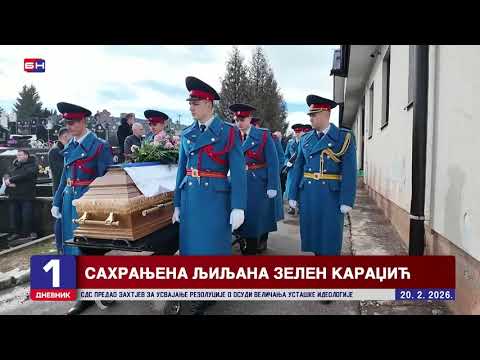 Na groblju u Palama sahranjena Ljiljana Zelen Karadžić